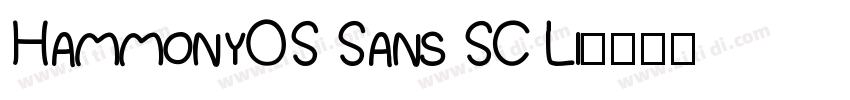 HammonyOS Sans SC Li字体转换